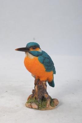 Show full view: Hi-Line Gift 7.5-in Kingfisher On Stump Statue Outdoor Decor slide 3 of 8