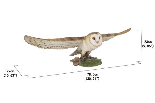 Show full view: Hi-Line Gift 9.06-in Barn Owl Flying Statue Outdoor Decor slide 8 of 8