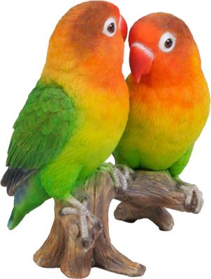 Show full view: Hi-Line Gift 5.25-in Lovebird Parrots On Branch Outdoor Decor slide 4 of 6