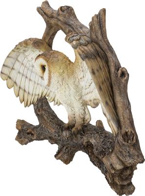 Show full view: Hi-Line Gift 15.16-in Flying Barn Owl Wall Plaque Outdoor Decor slide 3 of 8