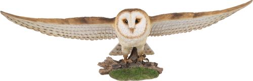 Show full view: Hi-Line Gift 9.06-in Barn Owl Flying Statue Outdoor Decor slide 2 of 8
