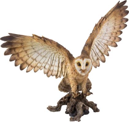 Show full view: Hi-Line Gift 17.52-in Barn Owl On Stump with Open Wings Outdoor Decor slide 2 of 6