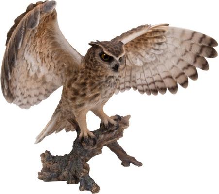 Show full view: Hi-Line Gift 13-in Eagle Owl On Branch with Wings Out Outdoor Decor slide 3 of 7