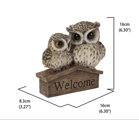 Show full view: Hi-Line Gift 6.3-in Mother & Baby Owl Welcome Sign Outdoor Decor slide 7 of 8