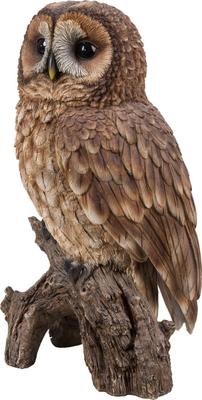 Show full view: Hi-Line Gift 12.4-in Brown Owl On Stump Outdoor Decor slide 3 of 7