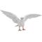 Show in main carousel: Hi-Line Gift 9.25-in White Pigeon Spreads Wings Outdoor Decor slide 2 of 7