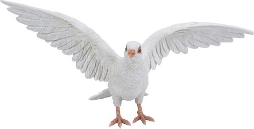 Show full view: Hi-Line Gift 9.25-in White Pigeon Spreads Wings Outdoor Decor slide 2 of 7