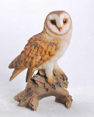 Show full view: Hi-Line Gift 14-in Barn Owl On Branch Statue Outdoor Decor slide 2 of 6