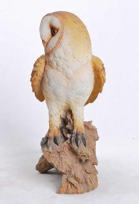 Show full view: Hi-Line Gift 14-in Barn Owl On Branch Statue Outdoor Decor slide 3 of 6