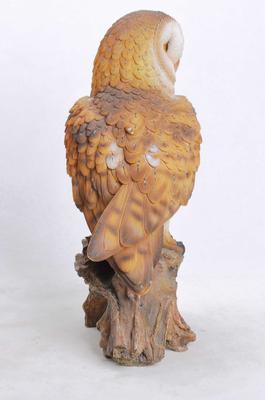 Show full view: Hi-Line Gift 14-in Barn Owl On Branch Statue Outdoor Decor slide 4 of 6