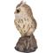 Show in main carousel: Hi-Line Gift 6.42-in Motion Activated Singing Long Eared Owlet Standing On Stump Outdoor Decor slide 4 of 8