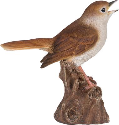 Show full view: Hi-Line Gift 6.38-in Motion Activated Singing Nightingale Standing On Stump Outdoor Decor slide 2 of 9