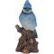 Show in main carousel: Hi-Line Gift 6.5-in Motion Activated Singing Blue Jay Standing On Stump Outdoor Decor slide 3 of 9