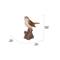 Show in main carousel: Hi-Line Gift 6.38-in Motion Activated Singing Nightingale Standing On Stump Outdoor Decor slide 8 of 9
