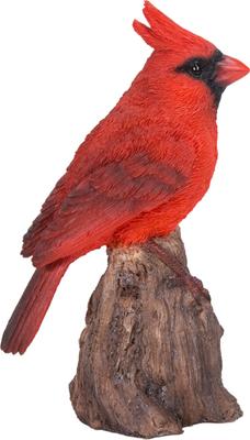 Show full view: Hi-Line Gift 6.69-in Motion Activated Singing Cardinal Standing On Stump Outdoor Decor slide 5 of 8