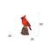 Show in main carousel: Hi-Line Gift 6.69-in Motion Activated Singing Cardinal Standing On Stump Outdoor Decor slide 7 of 8