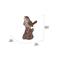 Show in main carousel: Hi-Line Gift 5.31-in Motion Activated Singing Troglodyte Standing On Stump Outdoor Decor slide 8 of 9