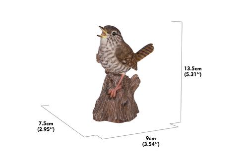 Show full view: Hi-Line Gift 5.31-in Motion Activated Singing Troglodyte Standing On Stump Outdoor Decor slide 8 of 9
