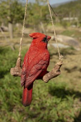 Show full view: Hi-Line Gift 5.91-in Hanging Cardinal On A Branch Outdoor Decor slide 7 of 9