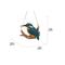 Show in main carousel: Hi-Line Gift 5.12-in Hanging Kingfisher On A Branch Outdoor Decor slide 7 of 8