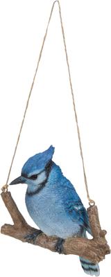 Show full view: Hi-Line Gift 5.91-in Hanging Blue Jay On A Branch Outdoor Decor slide 3 of 9