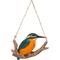 Show in main carousel: Hi-Line Gift 5.12-in Hanging Kingfisher On A Branch Outdoor Decor slide 5 of 8