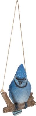 Show full view: Hi-Line Gift 5.91-in Hanging Blue Jay On A Branch Outdoor Decor slide 2 of 9