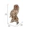 Show in main carousel: Hi-Line Gift 13-in Driftwood Barn Owl On Stump Statue Outdoor Decor slide 7 of 9