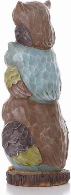 Show full view: Hi-Line Gift 17.75-in Stacked Owls Outdoor Decor slide 8 of 9