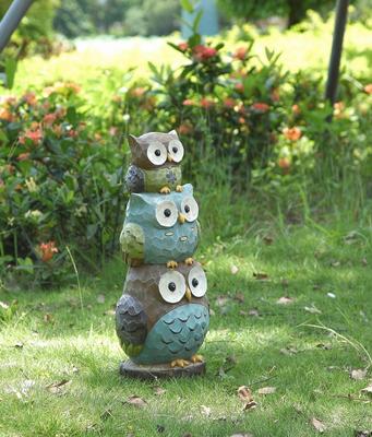 Show full view: Hi-Line Gift 17.75-in Stacked Owls Outdoor Decor slide 2 of 9