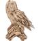 Show in main carousel: Hi-Line Gift 13-in Driftwood Barn Owl On Stump Statue Outdoor Decor slide 5 of 9