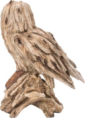 Show full view: Hi-Line Gift 13-in Driftwood Barn Owl On Stump Statue Outdoor Decor slide 5 of 9