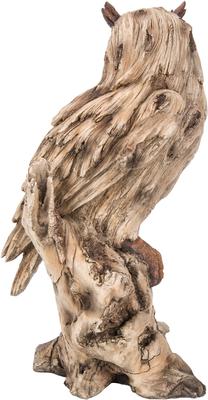 Show full view: Hi-Line Gift 13.7-in Driftwood Eagle Owl On Stump Statue Outdoor Decor slide 5 of 9