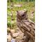 Show in main carousel: Hi-Line Gift 13.7-in Driftwood Eagle Owl On Stump Statue Outdoor Decor slide 8 of 9