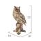 Show in main carousel: Hi-Line Gift 13.7-in Driftwood Eagle Owl On Stump Statue Outdoor Decor slide 7 of 9