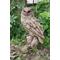 Show in main carousel: Hi-Line Gift 13.7-in Driftwood Eagle Owl On Stump Statue Outdoor Decor slide 1 of 9