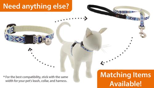 Show full view: LupinePet MicroBatch Limited Edition Breakaway Buckle Safety Cat Collar, Fair Isle, 8 to 12-in neck, 1/2-in wide slide 3 of 4