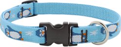LupinePet MicroBatch Limited Edition Adjustable Dog Collar, Penguin Party, Large: 15 to 25-in neck, 3/4-in wide