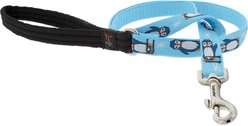 LupinePet MicroBatch Limited Edition Padded Handle Dog Leash, Penguin Party, Regular: 6-ft long, 3/4-in wide