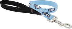 LupinePet MicroBatch Limited Edition Padded Handle Dog Leash, Penguin Party, Short: 2-ft long, 3/4-in wide