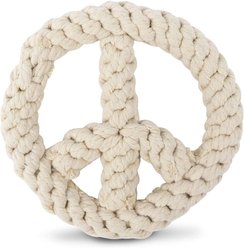Harry Barker Rope Peace Tug Dog Toy, Beige