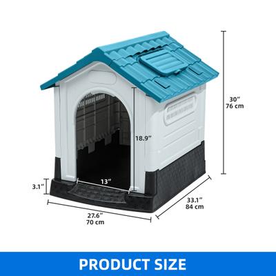 Show full view: Yitahome Folding Outdoor Plastic Dog House, Medium slide 5 of 7