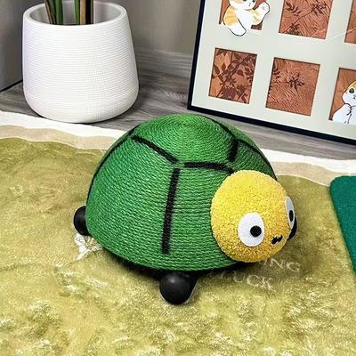 Show full view: NonoPets Adorable Turtle Durable Sisal Rope Scratcher Cat Toy, Green, 14 x 8-in slide 2 of 5