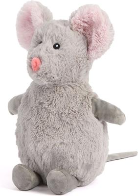 Show full view: Warmies Mouse Plush Dog & Cat Toy, Gray slide 2 of 4