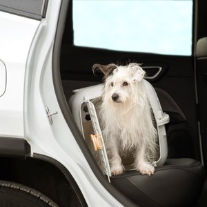 SportPet Designs Dog & Cat Travel Kennel, Cream & Gold, 24-in