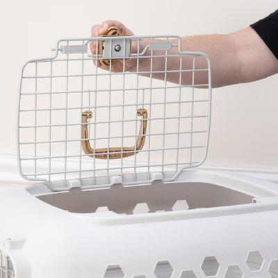 Show full view: SportPet Designs Dog & Cat Travel Kennel, Cream & Gold, 24-in slide 3 of 10