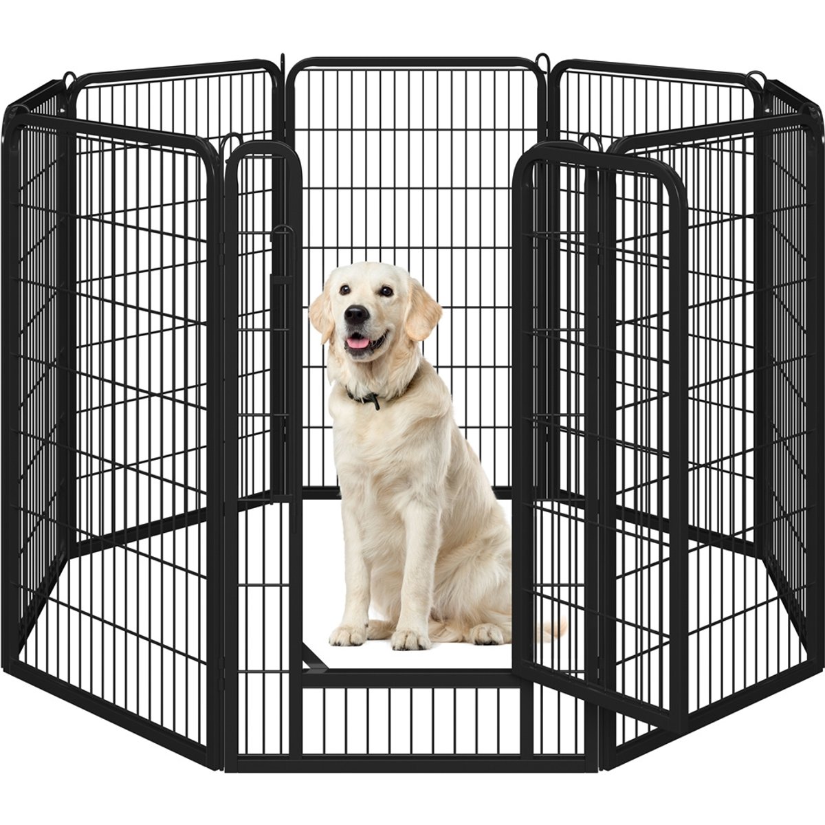 Yaheetech Metal Dog Playpen, 8-Panel, 47-in