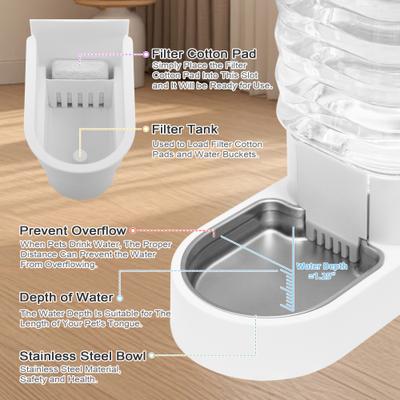Show full view: Modign Stainless Steel Dog & Cat Water Dispenser, 12-l slide 7 of 10