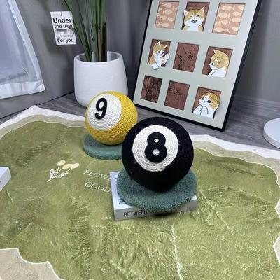 Show full view: NonoPets Billiard Ball Stylish Sisal Rope Scratching Cat Toy, 8 x 8-in, Yellow slide 5 of 5