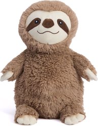 Warmies Sloth Plush Dog & Cat Toy, Brown